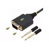 StarTech.com cabo adaptador USB para série de 2 portas de 13ft (4m), parafusos/porcas DB9 substituíveis, retenção COM, USB-A para DB9 RS232, FTDI, proteção ESD nível 4, Windows/macOS/ChromeOS/Linux – construção robusta em TPE