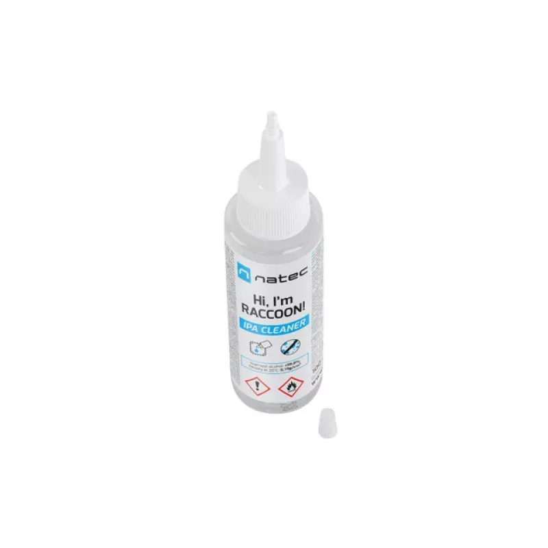 Limpa-álcool isopropílico NATEC Racoon 100 ml – limpa eletrónica e superfícies