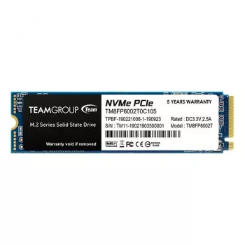 Team Group MP33 - SSD - 2 TB – Interno – M.2 2280 – PCIe 3.0 x4 (NVMe) – Preto (TM8FP6002T0C101)