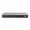 Digitus DA-70918 estação de acoplamento USB-C, 13 portas, 3x HDMI, 2x DP, 4x USB-A, 1x USB-C, RJ-45 1GbE, SD, áudio, 150 W