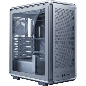 Cooler Master MasterFrame 500 Mesh ARGB caixa de PC Midi Tower, prateada, vidro temperado