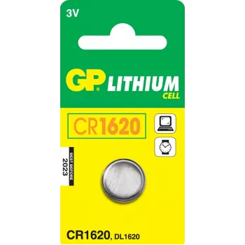 Pilha descartável de lítio GP Batteries CR1620