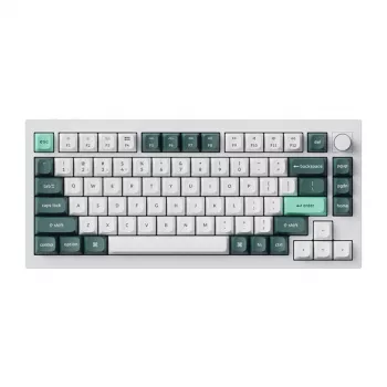 Teclado mecânico Keychron Q1 HE 75 % interruptores magnéticos Shell White
