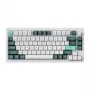 Teclado mecânico Keychron Q1 HE 75 % interruptores magnéticos Shell White