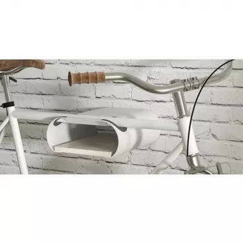 Suporte de parede para bicicletas MACLEAN MC-466 para 2 bicicletas, design que poupa espaço