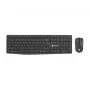Conjunto de teclado e rato USB com fios NATEC SQUID — QWERTY US International, 105 teclas, preto, rato 1600 DPI