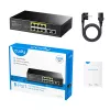 Cudy FS1010P Switch de rede Fast Ethernet (10/100) Power over Ethernet (PoE) preto