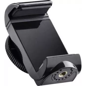 Suporte Twist para smartphone Walimex Mantona SM-850 (suporte universal com fixação Twist-Lock, amplitude de aperto entre 55 e 85