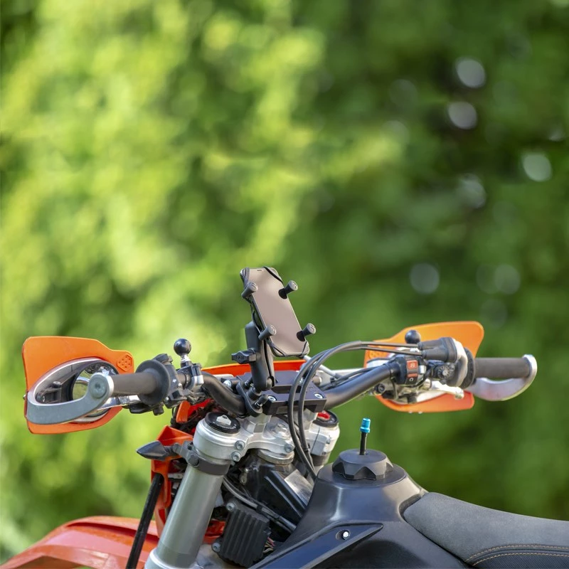 Suporte para telemóvel RAM Mounts X-Grip com base de abraçadeira em U para guiador