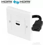 Placa de parede HDMI PureLink X-HW001-1 tomada HDMI de porta única para montagem na parede