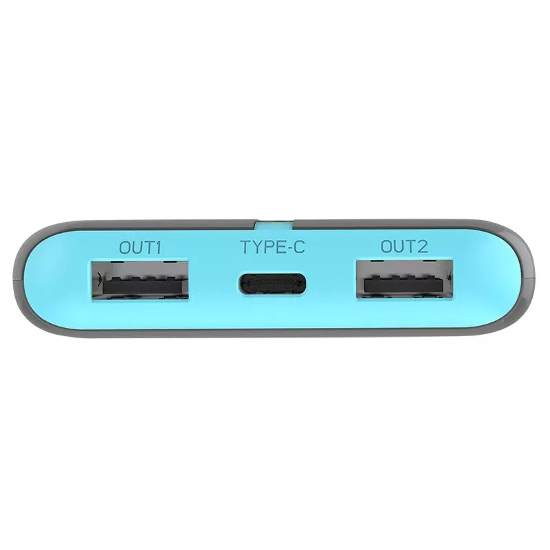 PowerBank EnerGo 10000mAh cinzento-azul