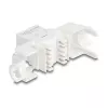 Delock 90722 Módulo Keystone RJ45 para LSA Cat.6A UTP, 180 graus, sem ferramentas