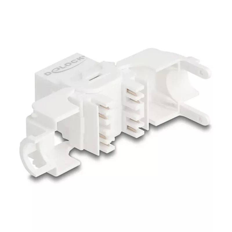 Delock 90722 Módulo Keystone RJ45 para LSA Cat.6A UTP, 180 graus, sem ferramentas
