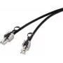 Cabo de rede Renkforce RF-4538214 preto 0,25 m Cat6a S/FTP (S-STP) (RF-4538214)