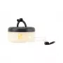 Fio de luzes RealPower 492880 LED branco quente, a pilhas, 8 m, preto