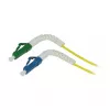 Synergy 21 Cabo de patch de fibra ótica 1 fibra 1,5 m LC-LC APC 9/125 µ OS2 G657A2 AD 2 mm flexível - fibra monomodo - 1,5 m