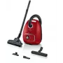 Aspirador de pó Bosch BGB 41RD3H — 600 W, saco de 4 l, filtro HEPA, raio de ação de 11 m, tubo telescópico, vermelho