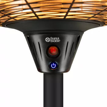 Aquecedor infravermelho elétrico de pé TARGUS TB2068S-01, 2000 W, 3 níveis de potência, IP45, para até 20 m²