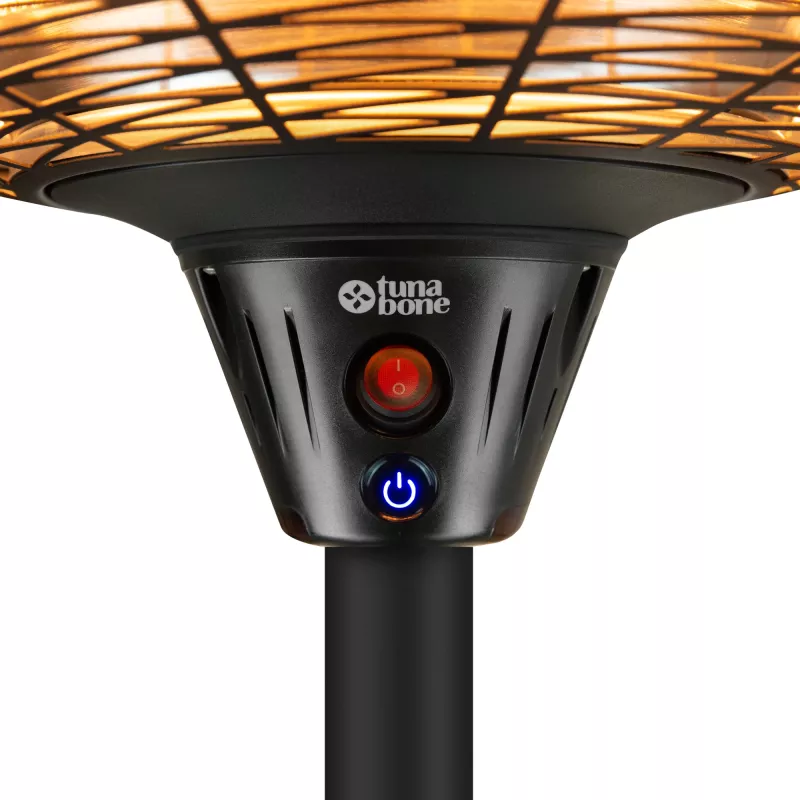 Aquecedor infravermelho elétrico de pé TARGUS TB2068S-01, 2000 W, 3 níveis de potência, IP45, para até 20 m²