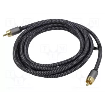 Goobay 65296. Ligação 1: RCA, conector 1 sexo: macho, ligação 2: RCA, conector 2 sexo: macho, material do cabo: cobre,