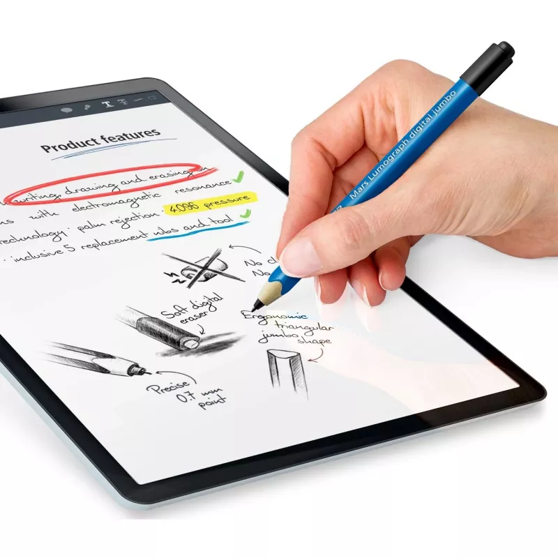 Staedtler Mars Lumograph Digital Jumbo caneta digital, azul