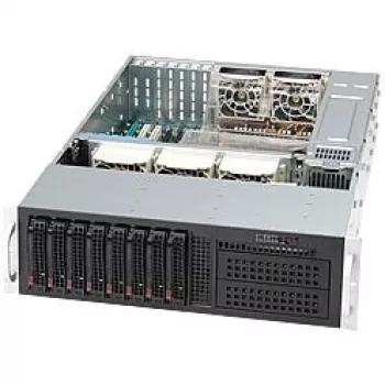 Caixa de servidor Supermicro 3U 8x 3,5 polegadas Hot-Swap SAS/SATA 2x 800W