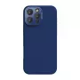 Capa de proteção magnética Nillkin LensWing para Apple iPhone 16 Pro Max — azul, compatível com MagSafe, rebordo elevado da câmara
