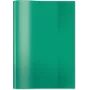 Capa para livros escolares HERMA PP A5 transparente-verde-escuro