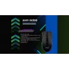 Rato gaming com fios aquecido ActiveJet AMY-W390 — ambidestro, ótico 2000 DPI, USB Type-A, 4 botões, preto