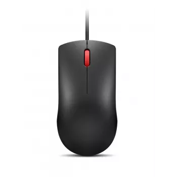 Rato USB-A com fio Lenovo 120 — Preto, ambidextro, 1600 DPI, 3 botões, cabo de 1,5 m