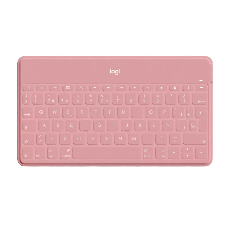 Logitech Keys-To-Go - teclado - Bluetooth - QWERTY - espanhol - Blush Pink - para Apple iPad/iPhone/TV
