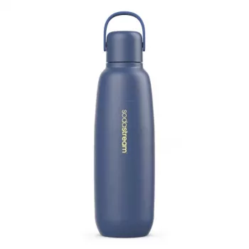 SodaStream Fizz & Go Cool uso diário 900 ml aço inoxidável azul