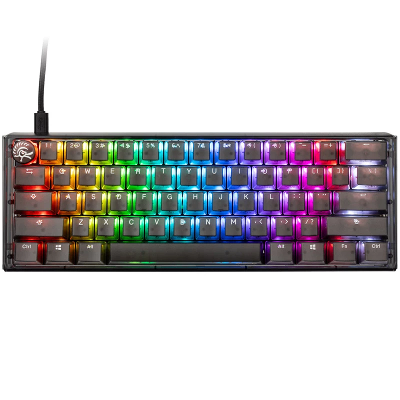 Teclado Ducky One 3 Aura Mini Gaming USB QWERTY US International preto