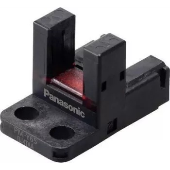 Sensor fotoeletrico de garfo Panasonic PM-Y65, barreira ótica em garfo, 5–24 V DC, comutação clara e escura