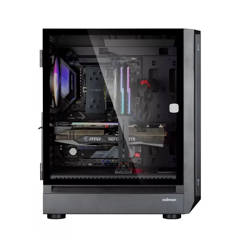 Caixa de computador Zalman i6 preta, ATX, preta