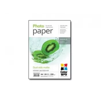 Papel fotográfico ColorWay PMD220020A4 A4 mate 220 g/m² 20 folhas