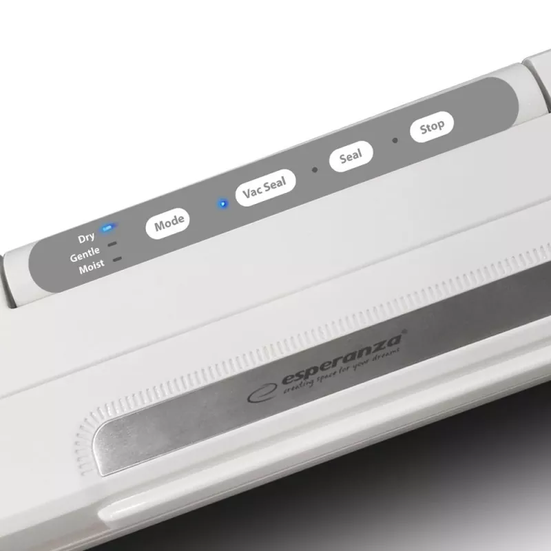 Máquina de vácuo de secretária ESPERANZA EKV002 — caixa compacta de plástico, largura de trabalho 30 cm, 110 W, branco