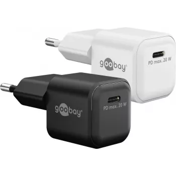 Goobay Carregador rápido USB-C™ PD GaN Nano (20 W) branco (79151)