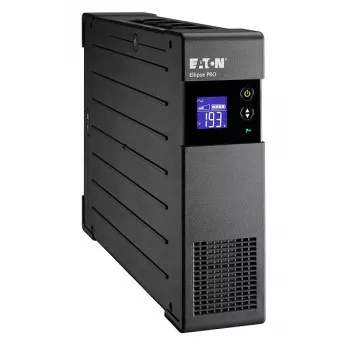 Fonte de alimentação ininterrupta EATON Ellipse PRO 1600 FR, Line-Interactive 1,6 kVA / 1000 W, torre, 8 tomadas tipo E, LCD
