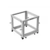 Rack 19 9U 600x600-1100 ajustável cinzento