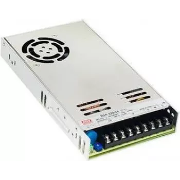 Fonte de alimentação MEAN WELL RSP-320-7.5, saída 320 W, entrada 88–264 V, 40 A, 115×215×30 mm