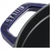 Cocotte em ferro fundido Staub 26 cm redonda, azul-escuro