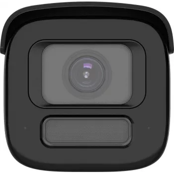 Câmara IP tipo bullet Hikvision Pro Series ColorVu 4 MP objetiva varifocal motorizada 2,8–12 mm, CMOS 1/1,8 polegadas, com fios, interior/exterior, branco