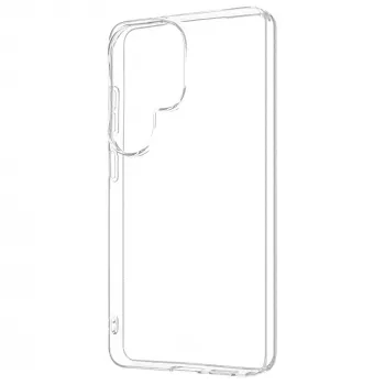 Capa de proteção traseira em TPU FIXED Story AntiUV para Samsung Galaxy S26 Ultra, transparente