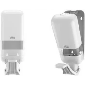 Dispensador de sabão e desinfetante Tork 564100 branco com alavanca para sabão líquido e desinfetante, montagem na parede manual