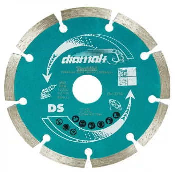 MAKITA disco diamantado 125x22,23mm segmentado /10 unid. betão, tijolo, mármore