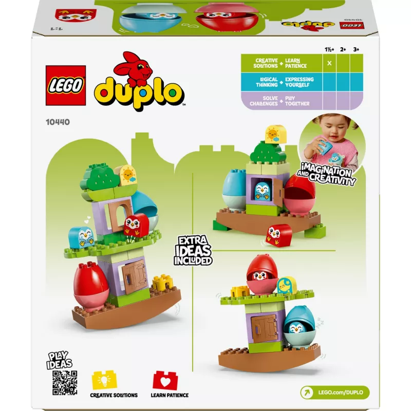 LEGO DUPLO 10440 Árvore de equilíbrio e empilhar, brinquedo de construção, 27 peças, 18 meses+, colorido