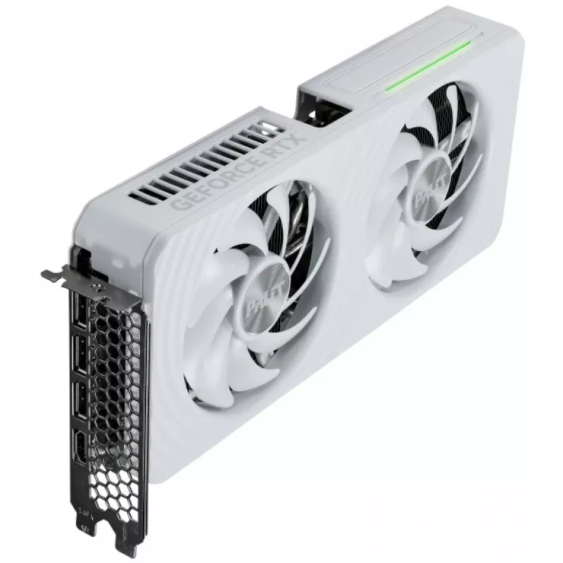 Placa gráfica Palit GeForce RTX 5060 Ti White OC — GeForce RTX 5060 Ti, 16 GB GDDR7, 128 bits, PCIe 5.0, 2407 MHz