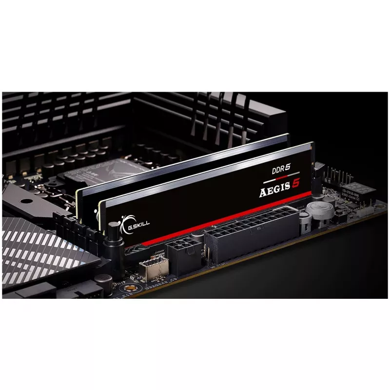 DIMM 32 GB DDR5-5200 (2x 16 GB) Kit duplo, memória RAM preta, F5-5200J4040A16GX2-IS, Aegis 5, INTEL XMP, AMD EXPO