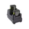 Carregador móvel para dispositivo Zebra CRD-WS5X-2SCV-01 para leitor de códigos de barras, preto, AC, interior
